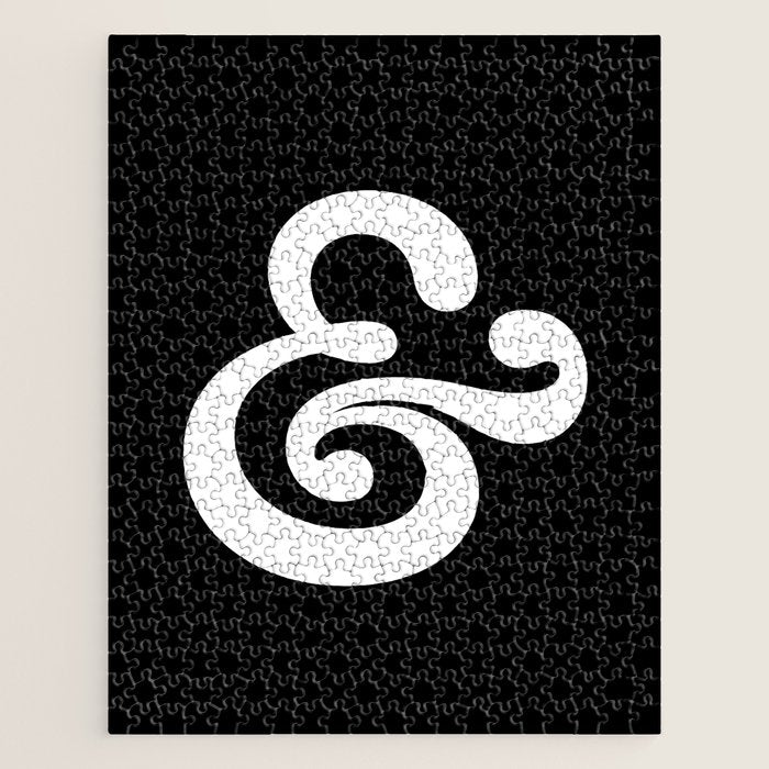 The Ampersand: B&W Edition Jigsaw Puzzle Gallery Image 1