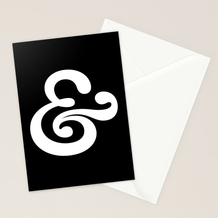 The Ampersand: B&W Edition Stationery Card Gallery Image 2