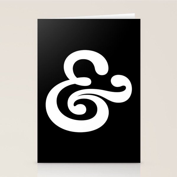 The Ampersand: B&W Edition Stationery Card Gallery Image 1