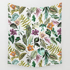 Wild colorful jungle FN7 Wall Tapestry Gallery Image 4
