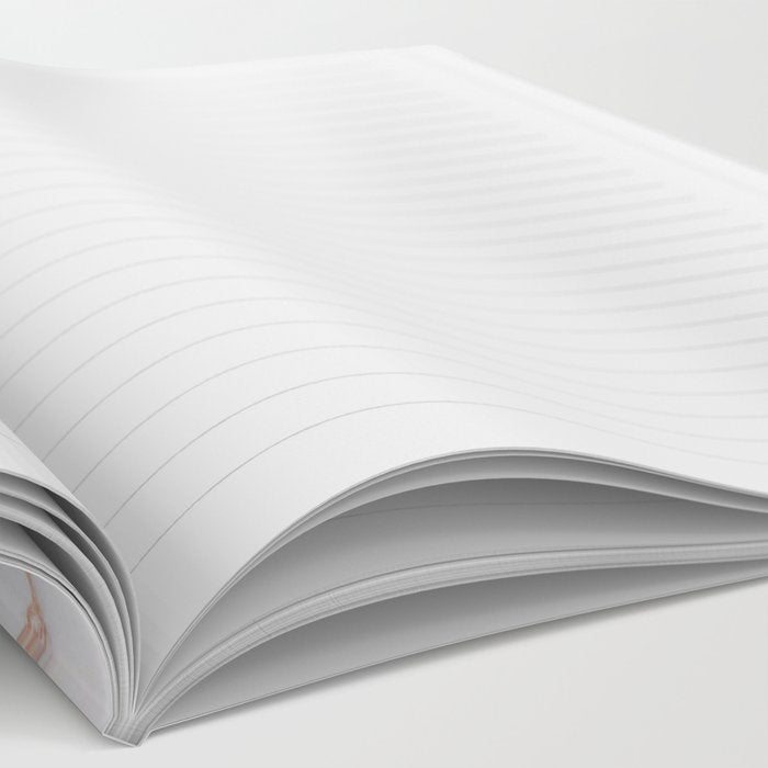 White Italian Marble & Gold Notebook Gallery Image 2