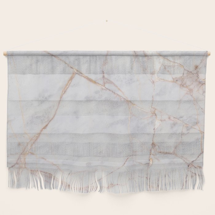 White Italian Marble & Gold Wall Hanging Gallery Image 1