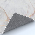 White Italian Marble & Gold Rug Gallery Image 4