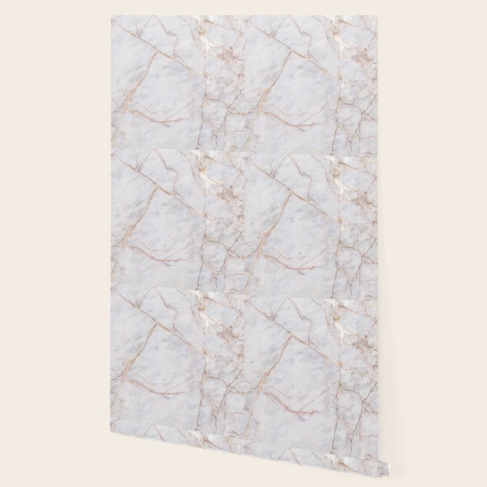 White Italian Marble & Gold Wallpaper Gallery Image 2