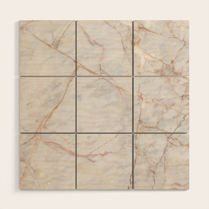 White Italian Marble & Gold Wood Wall Art Gallery Image 1