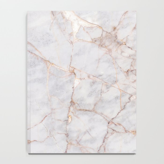 White Italian Marble & Gold Notebook Gallery Image 4
