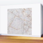 White Italian Marble & Gold Wall Mural Gallery Image 2