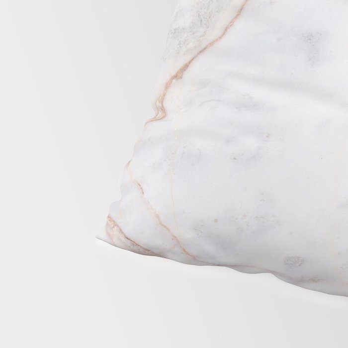 White Italian Marble & Gold Pillow Sham Gallery Image 4