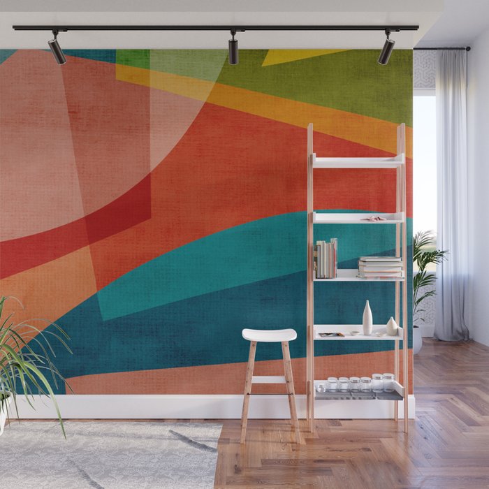 Colorful Unique Modern Playful Artwork Wall Mural Gallery Image 1