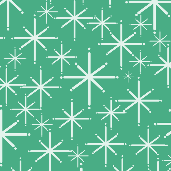 Mid Century Modern Twinkling Stars Retro Atomic Pattern in Green Teal Coffee Mug Gallery Image 2