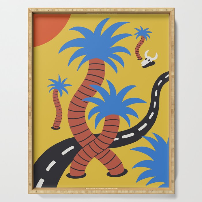 Palmy Road Trippin' Serving Tray Gallery Image 1