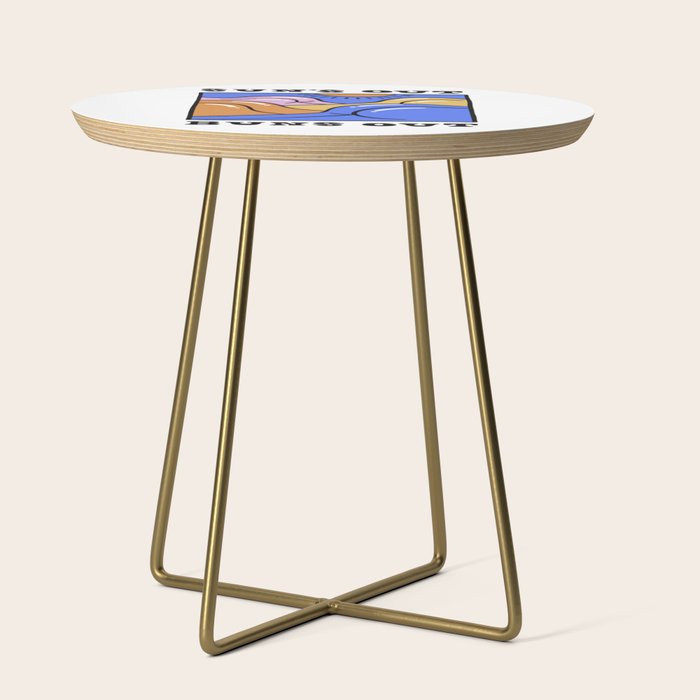 Sun's Out Buns Out (with Lettering) Side Table Gallery Image 1