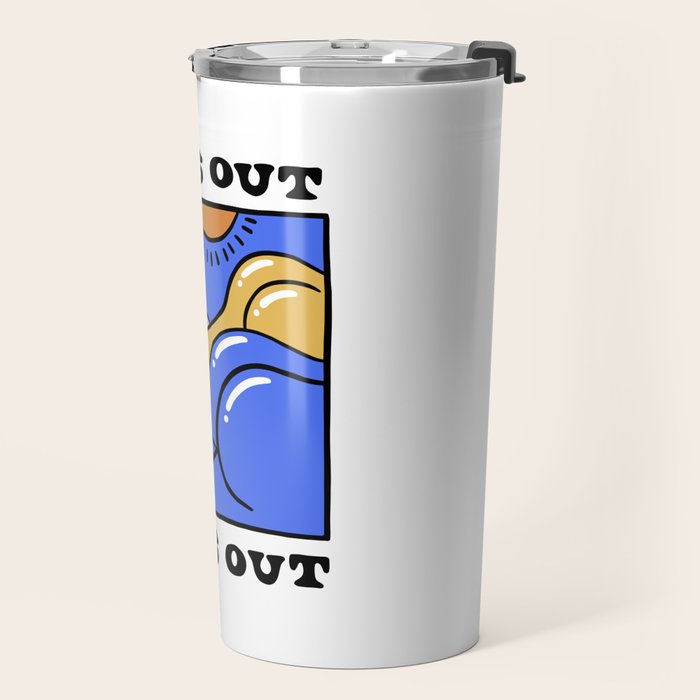 Sun's Out Buns Out (with Lettering) Travel Mug Gallery Image 2