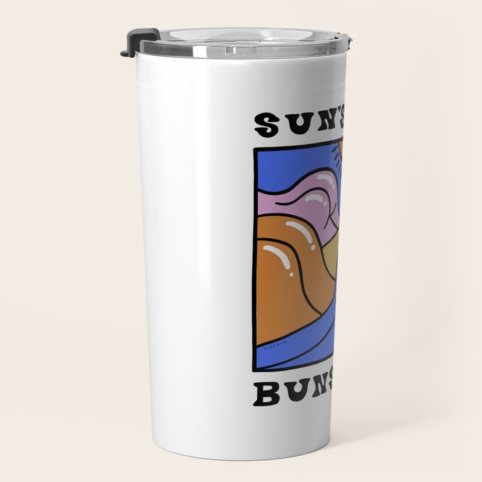 Sun's Out Buns Out (with Lettering) Travel Mug Gallery Image 3