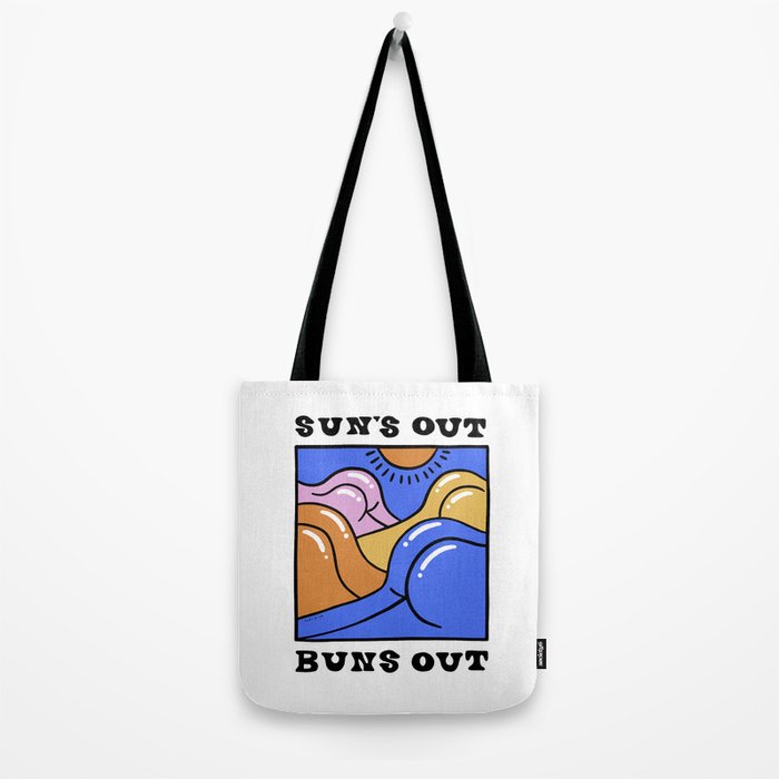 Sun's Out Buns Out (with Lettering) Tote Bag Gallery Image 2