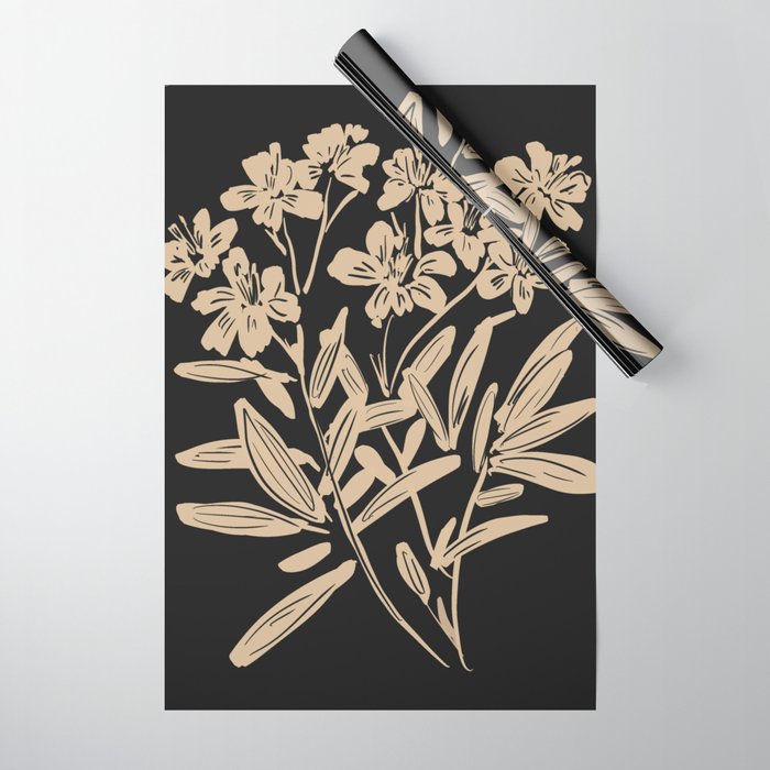 Minimalist Flowers  Wrapping Paper Gallery Image 1
