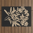 Minimalist Flowers  Outdoor Rug Gallery Image 1