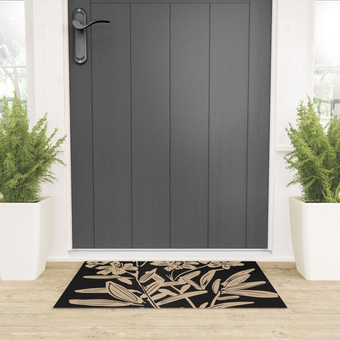 Minimalist Flowers  Welcome Mat Gallery Image 3