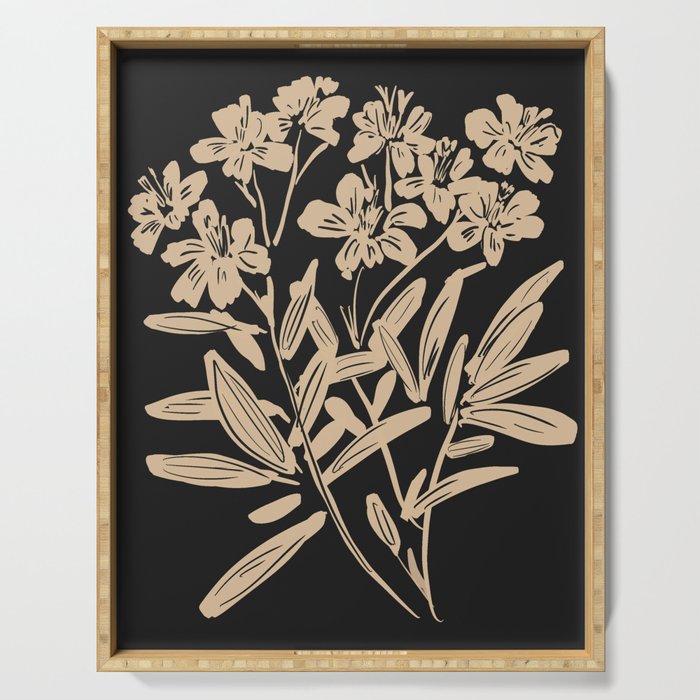 Minimalist Flowers  Serving Tray Gallery Image 1