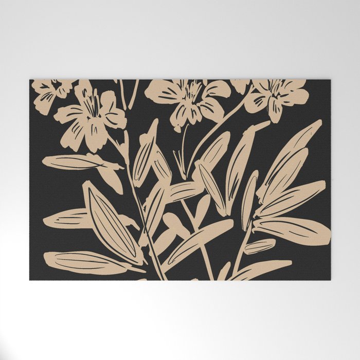 Minimalist Flowers  Welcome Mat Gallery Image 1