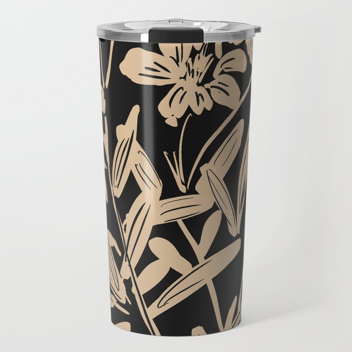 Minimalist Flowers  Travel Mug Gallery Image 1