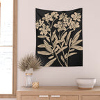 Minimalist Flowers  Wall Tapestry Gallery Image 2