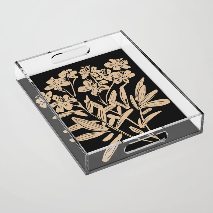 Minimalist Flowers  Acrylic Tray Gallery Image 1