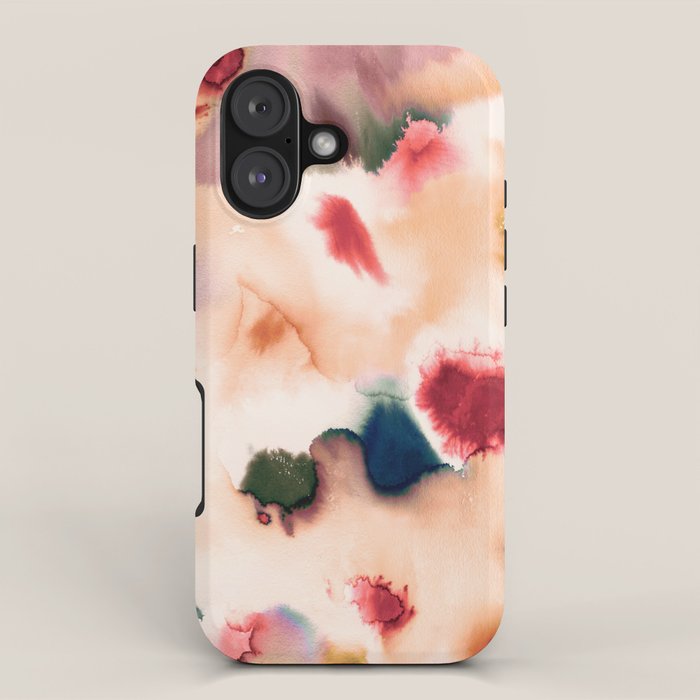 Abstract Watercolor Dreamy Autumn Painting Romantic Botanica iPhone Case Gallery Image 1