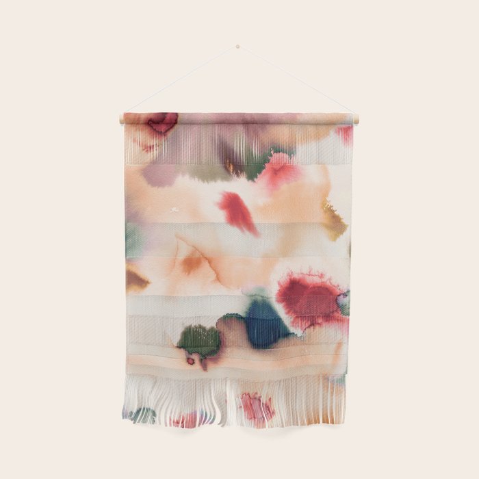 Abstract Watercolor Dreamy Autumn Painting Romantic Botanica Wall Hanging Gallery Image 1