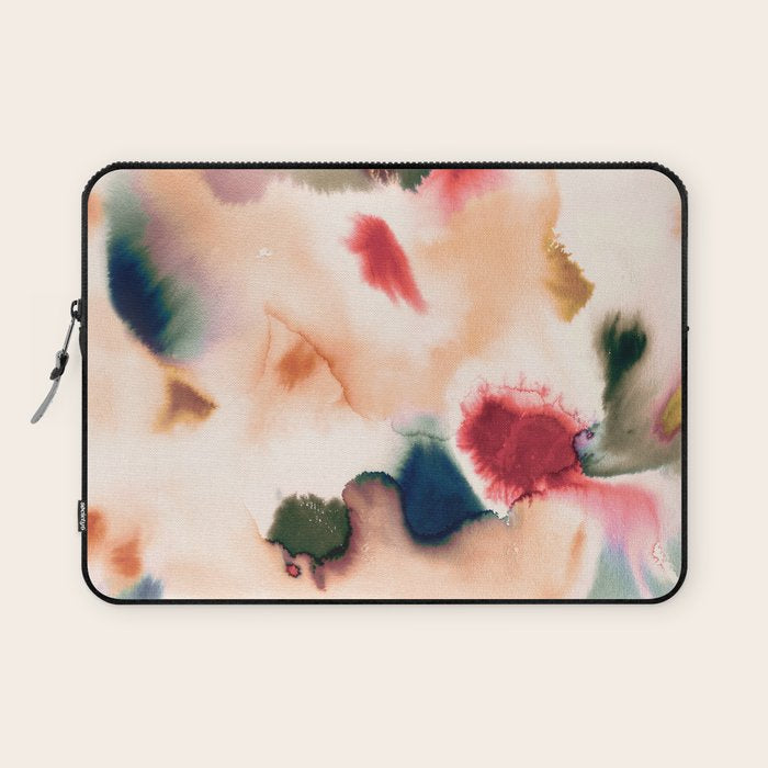 Abstract Watercolor Dreamy Autumn Painting Romantic Botanica Laptop Sleeve Gallery Image 1