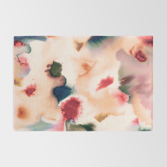 Abstract Watercolor Dreamy Autumn Painting Romantic Botanica Rug Gallery Image 2