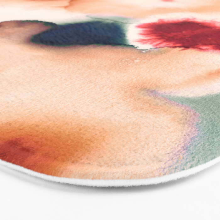 Abstract Watercolor Dreamy Autumn Painting Romantic Botanica Bath Mat Gallery Image 3