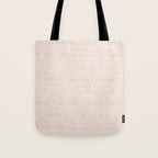 William Morris Brer Rabbit Faded Sea Pink Vintage Pattern Tote Bag Gallery Image 1