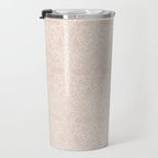 William Morris Brer Rabbit Faded Sea Pink Vintage Pattern Travel Mug Gallery Image 3