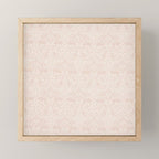 William Morris Brer Rabbit Faded Sea Pink Vintage Pattern Mini Art Print Gallery Image 1