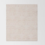 William Morris Brer Rabbit Faded Sea Pink Vintage Pattern Throw Blanket Gallery Image 2