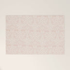 William Morris Brer Rabbit Faded Sea Pink Vintage Pattern Welcome Mat Gallery Image 1