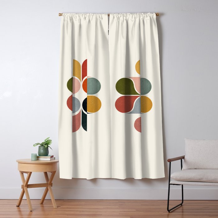Abstract modern art Window Curtain Gallery Image 5