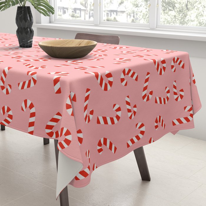 Candy Canes - Pink Tablecloth Gallery Image 3