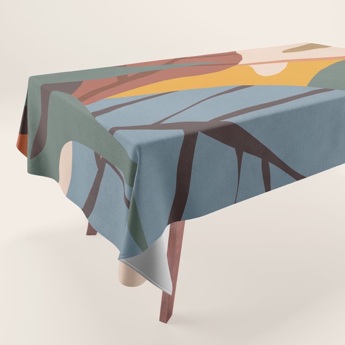 Abstract Art Jungle Tablecloth Gallery Image 1