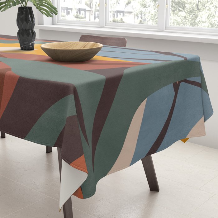 Abstract Art Jungle Tablecloth Gallery Image 3