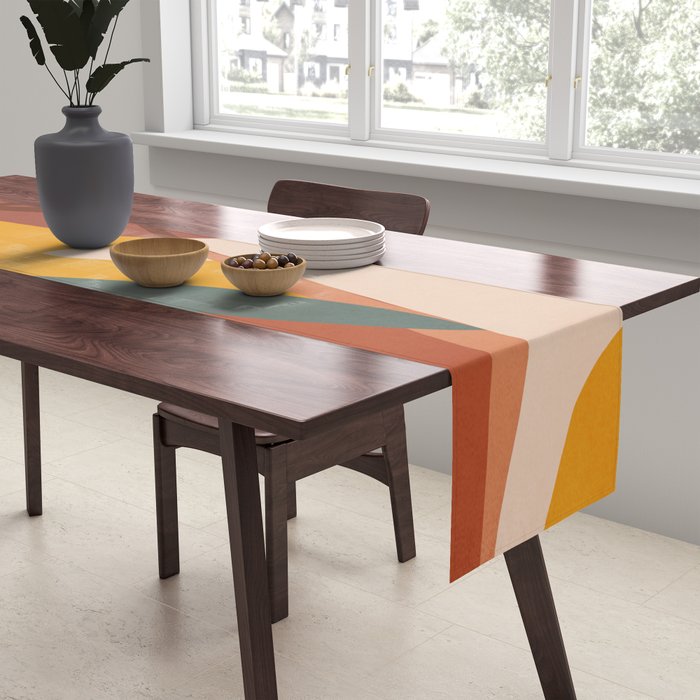 Abstract Art Jungle Table Runner Gallery Image 2