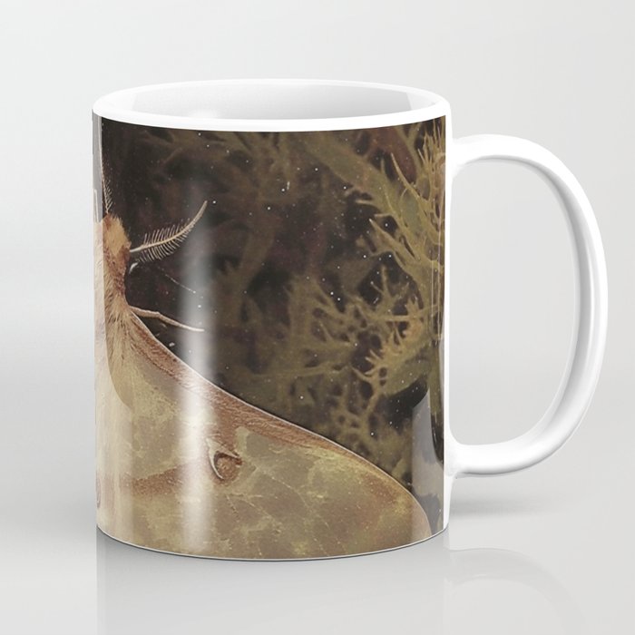White Moth Insect Goth Dark Coffee Mug Gallery Image 1