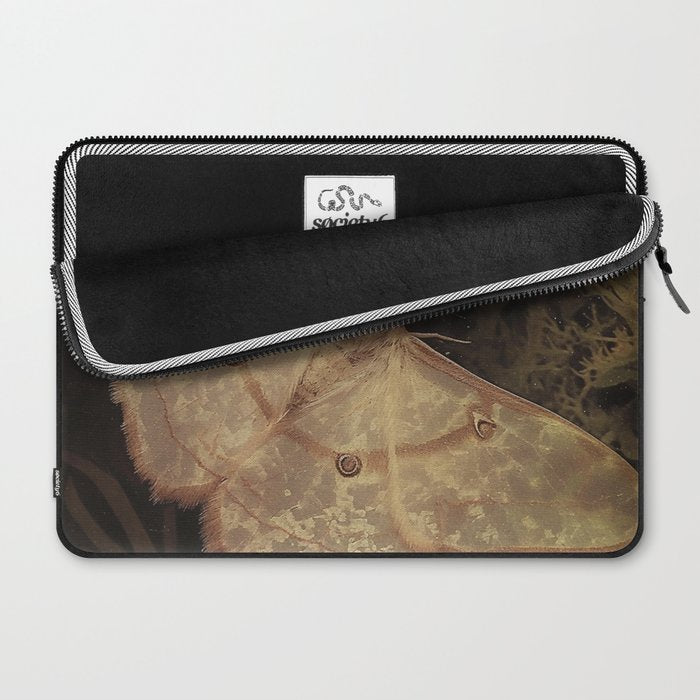 White Moth Insect Goth Dark Laptop Sleeve Gallery Image 2