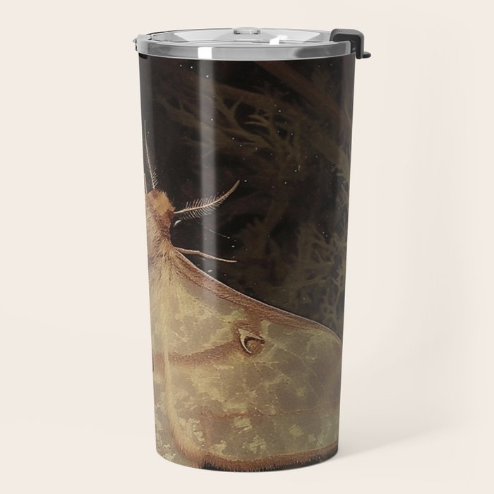 White Moth Insect Goth Dark Travel Mug Gallery Image 2
