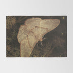 White Moth Insect Goth Dark Rug Gallery Image 2