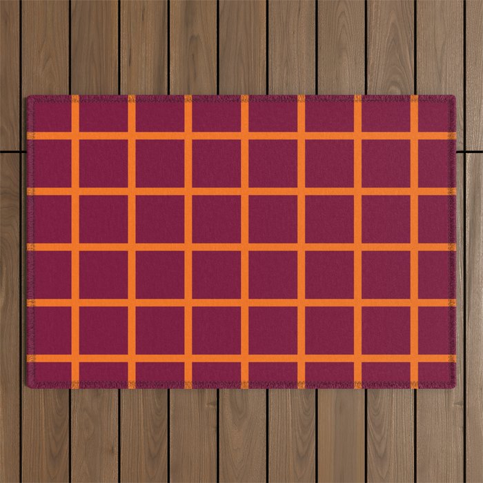 chequered  Outdoor Rug Gallery Image 1