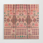 Traditional Moroccan Berber Style Design D1 Wood Wall Art Gallery Image 1