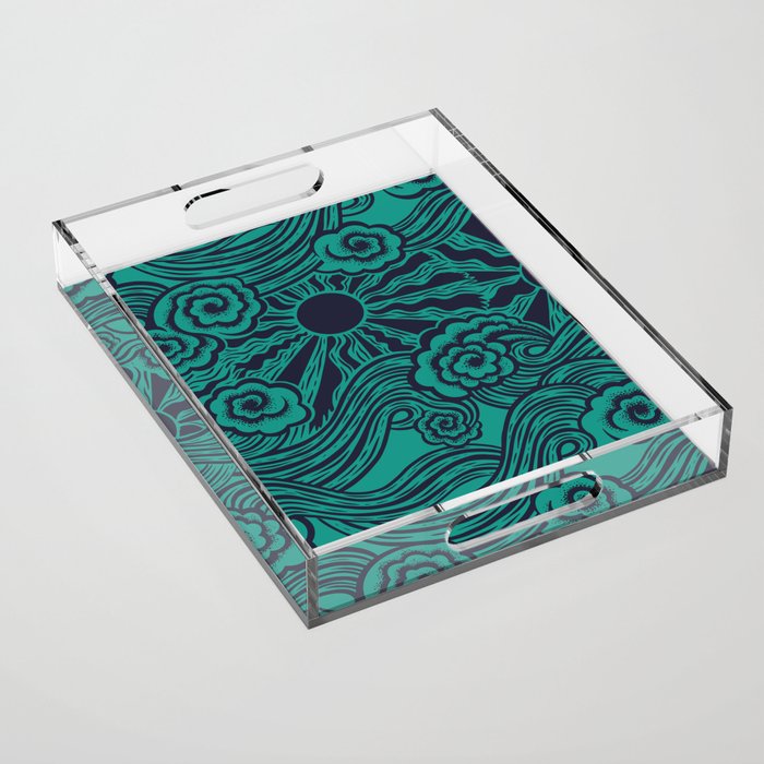 Happy Waves Acrylic Tray Gallery Image 1