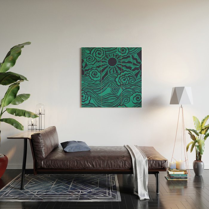 Happy Waves Wood Wall Art Gallery Image 2